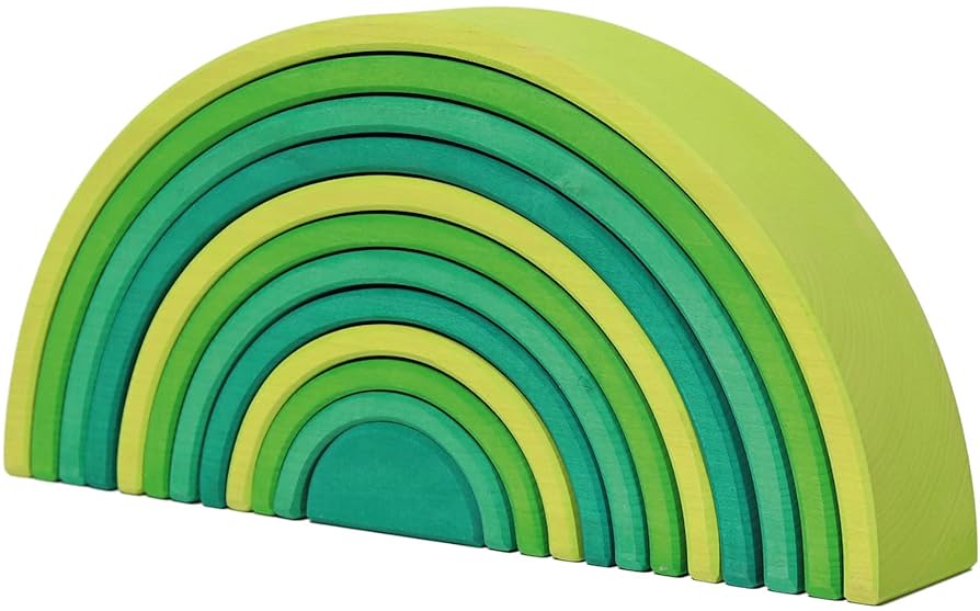 Grimm's グリーン　積み木 大 Amazon | グリムス GRIMM'S 玩具 おもちゃ 知育玩具 積み木